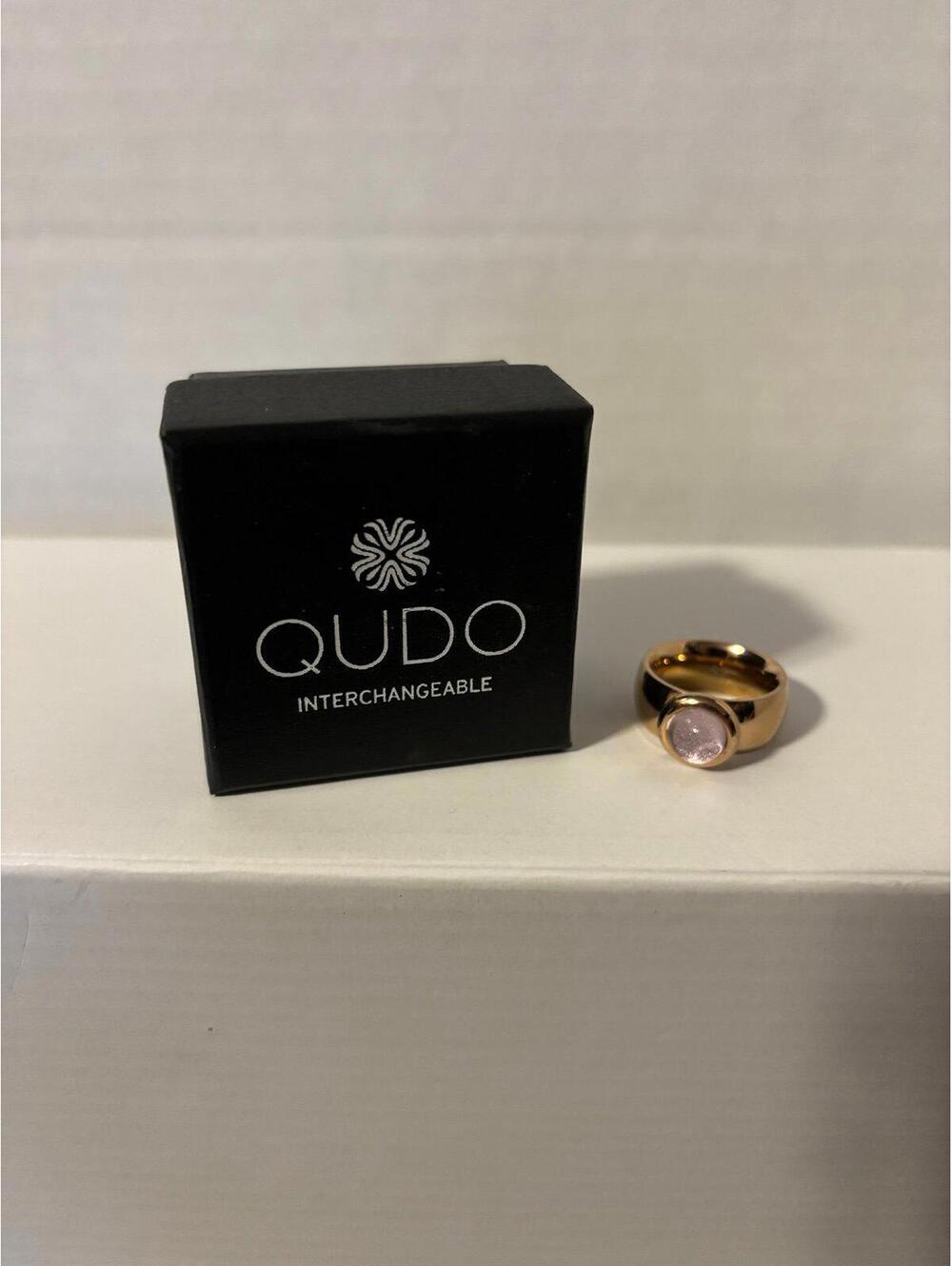 The Qudo interchangeable Ring with Swarovski crystal.